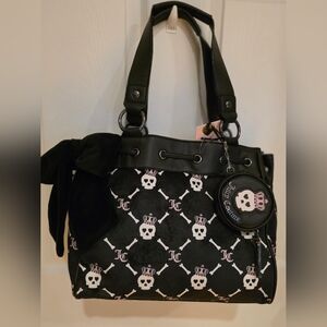 Juicy Haunted Couture Skull Crown Tote Daydreamer Purse